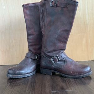 Frye Veronica Slouch Calf High Leather Boots